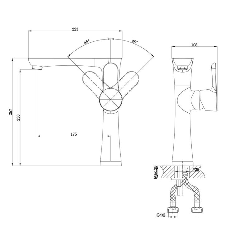 Vòi rửa bát D&K DK901028