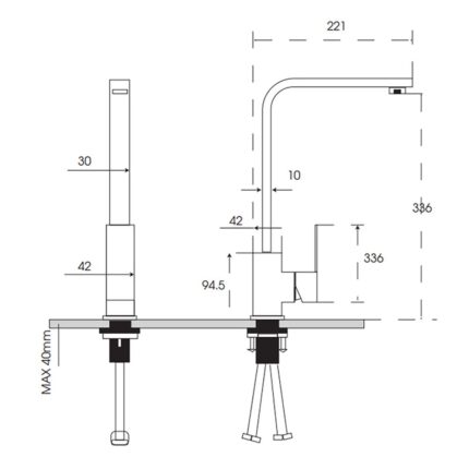 Vòi rửa bát SEVILLA SV-105B (1)