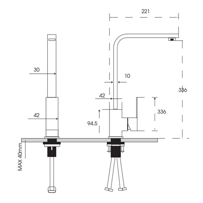 Vòi rửa bát SEVILLA SV-105B (1)