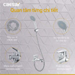 Vòi sen tắm CAESAR S333C nóng lạnh - Ảnh 2