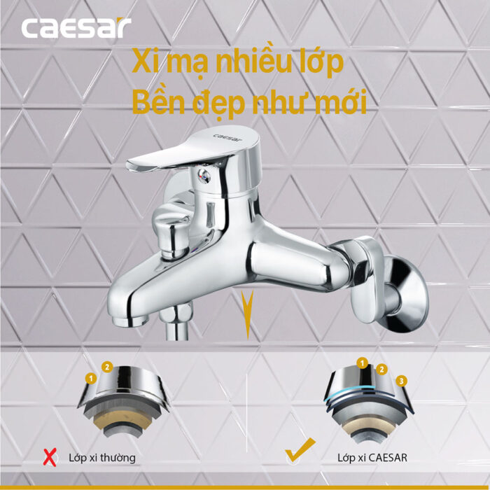 Vòi sen tắm CAESAR S333C nóng lạnh - Ảnh 9