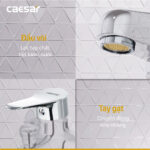Vòi sen tắm CAESAR S333C nóng lạnh - Ảnh 7