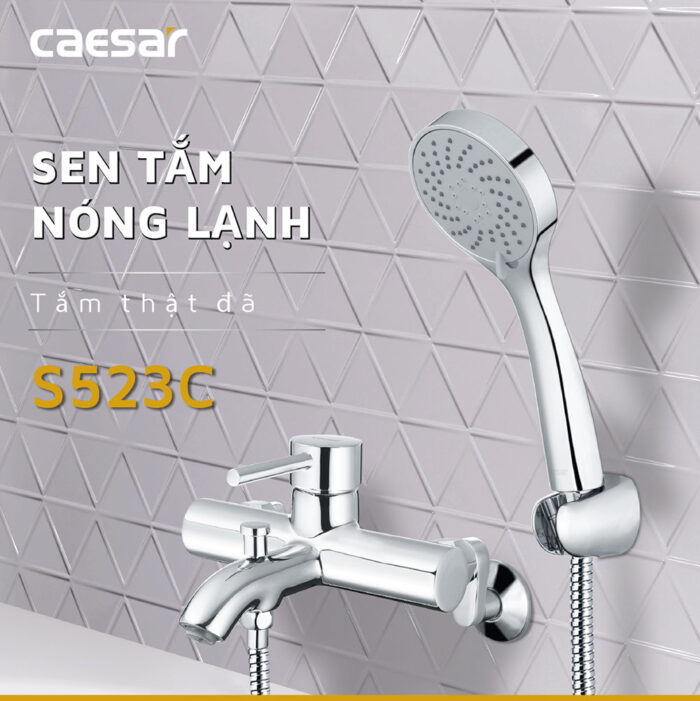 Vòi sen tắm CAESAR S523C nóng lạnh - Ảnh 3