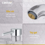 Vòi sen tắm CAESAR S523C nóng lạnh - Ảnh 6