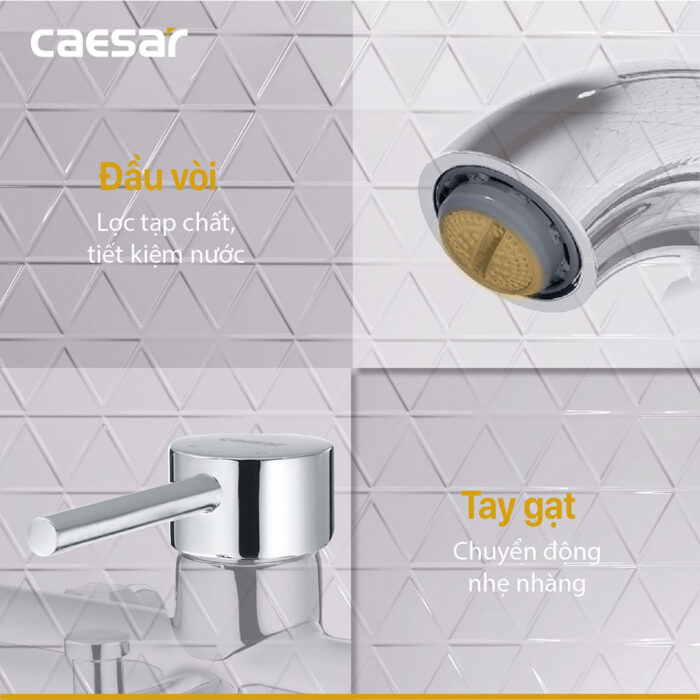 Vòi sen tắm CAESAR S523C nóng lạnh - Ảnh 6