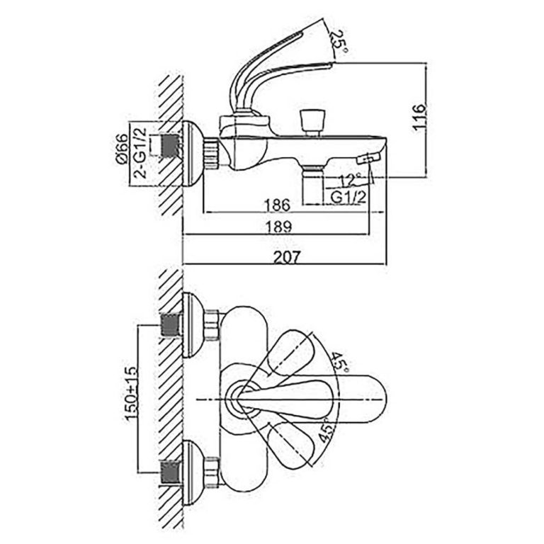 Vòi sen tắm D&K DK1023241