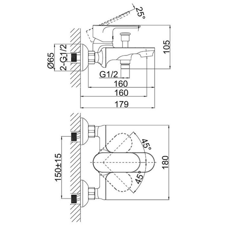 Vòi sen tắm D&K DK1253201