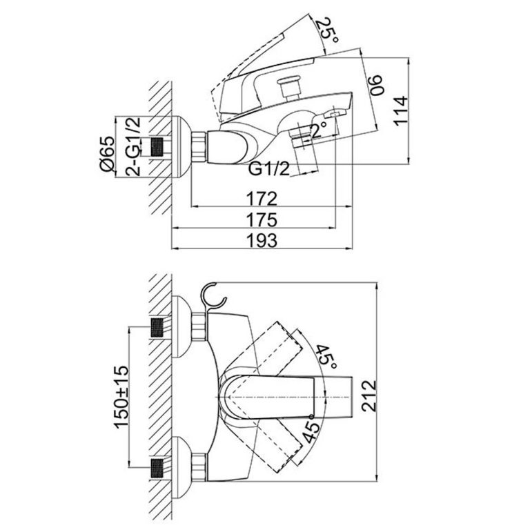 Vòi sen tắm D&K DK1283201