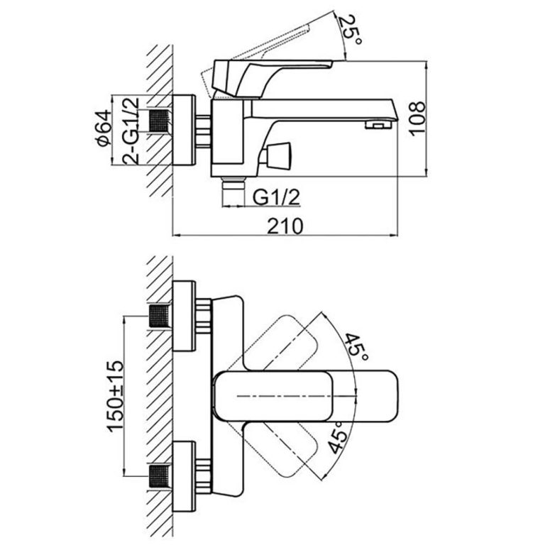 Vòi sen tắm D&K DK1433201