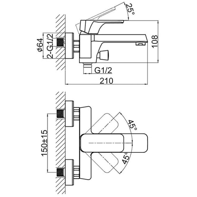 Vòi sen tắm D&K DK1433203