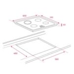 bản vẽ kỹ thuật Bếp điện ba TEKA TT 6315 (2)