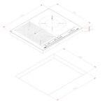 bản vẽ kỹ thuật Bếp từ ba TEKA IZF 65320 BK MSP