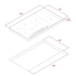 bản vẽ kỹ thuật Bếp từ năm TEKA IZS 96700 MST BK (7)