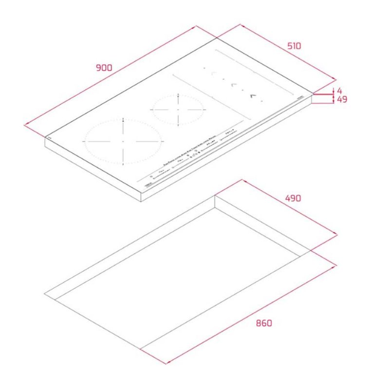 bản vẽ kỹ thuật Bếp từ năm TEKA IZS 96700 MST BK (7)