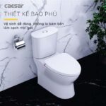 Bồn cầu 2 khối CAESAR CD1320 nắp êm M221 - Ảnh 10
