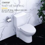 Bồn cầu 2 khối CAESAR CD1340 nắp êm M232 - Ảnh 7