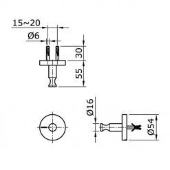 TOTO TX704AJ - Móc treo quần áo 1 TOTO TX704AJ - Móc treo quần áo