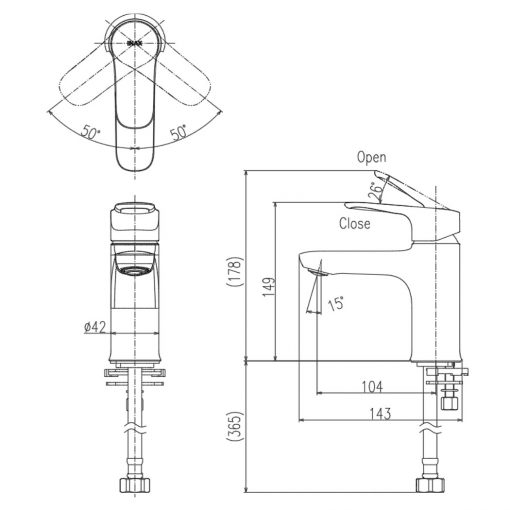 INAX LFV-22S - Vòi lavabo nước lạnh