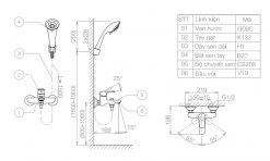 VIGLACERA VG532 - Vòi sen tắm nóng lạnh
