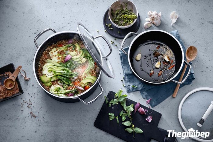 Bộ nồi WMF FUSIONTEC BLACK 0514855290 4 món