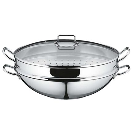 Chảo WMF WOK MACAO 0792566040 kèm xửng hấp 36cm