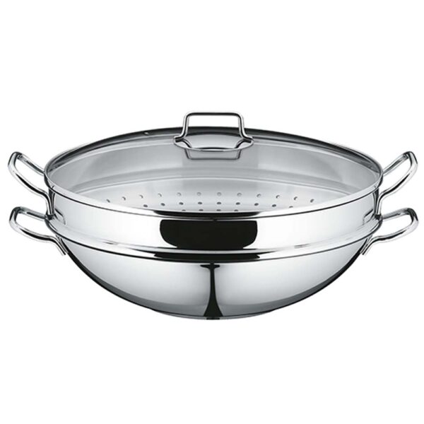 Chảo WMF WOK MACAO 0792566040 kèm xửng hấp 36cm