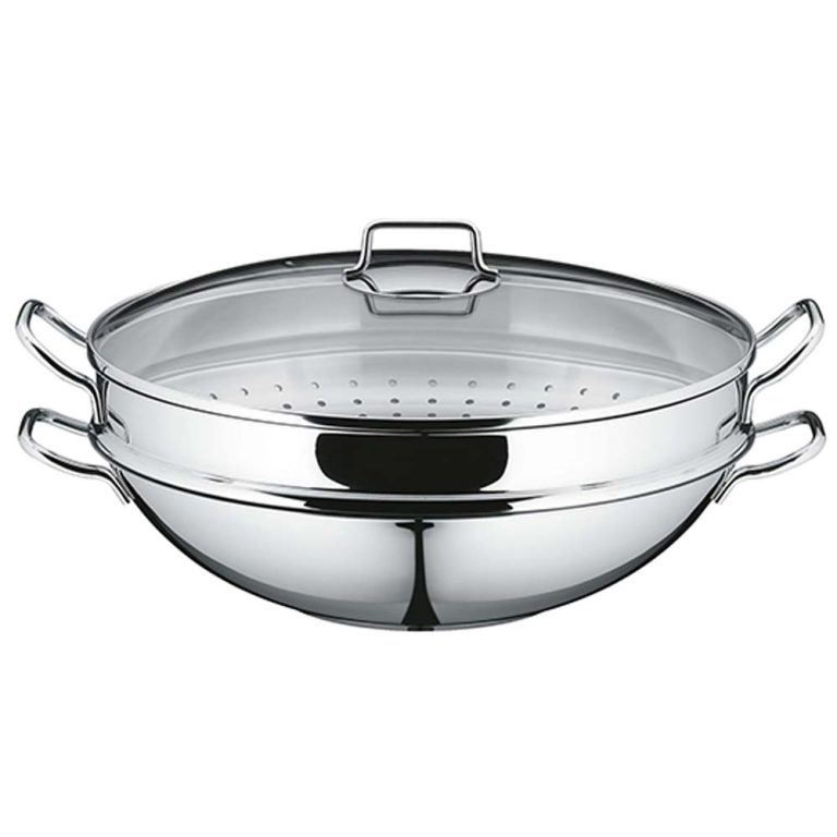 Chảo WMF WOK MACAO 0792566040 kèm xửng hấp 36cm