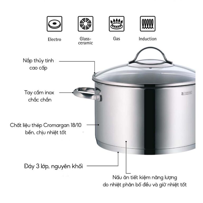 Nồi WMF PROVENCE PLUS HIGH CASSEROLE 0722166380 16cm 1.9L