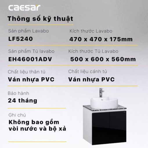 CAESAR LF5240 EH46001ADV - Tủ lavabo