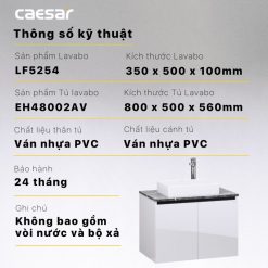 CAESAR LF5254 EH48002AV-Tủ lavabo 3 CAESAR LF5254 EH48002AV-Tủ lavabo