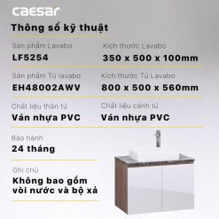 CAESAR LF5254 EH48002AWV - Tủ lavabo 3 CAESAR LF5254 EH48002AWV - Tủ lavabo