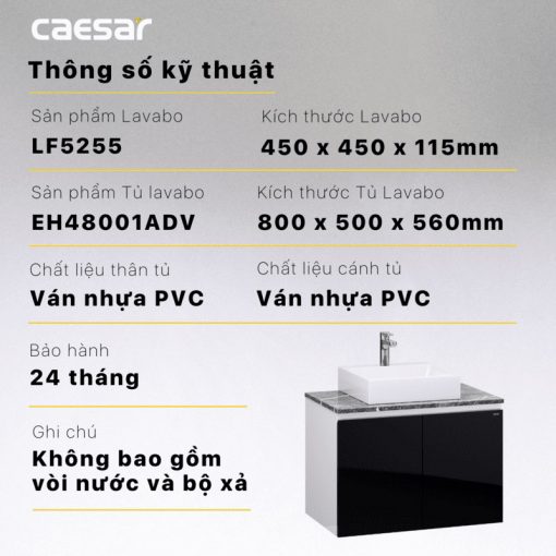 CAESAR LF5255 EH48001ADV - Tủ lavabo