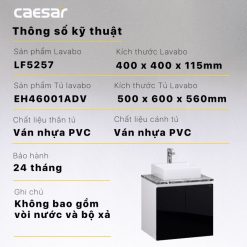CAESAR LF5257 EH46001ADV - Tủ lavabo