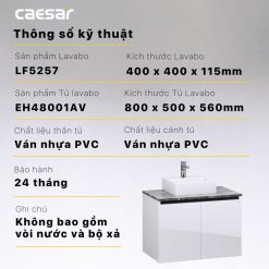 CAESAR LF5257 EH48001AV - Tủ lavabo 3 CAESAR LF5257 EH48001AV - Tủ lavabo