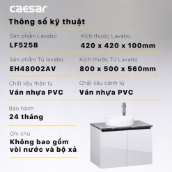 CAESAR LF5258 EH48002AV - Tủ lavabo