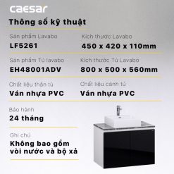 CAESAR LF5261 EH48001ADV - Tủ lavabo