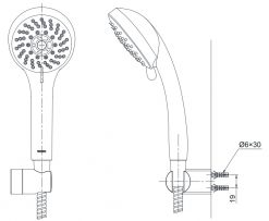 TOTO TTMR302V DGH108ZR - Vòi sen tắm nóng lạnh