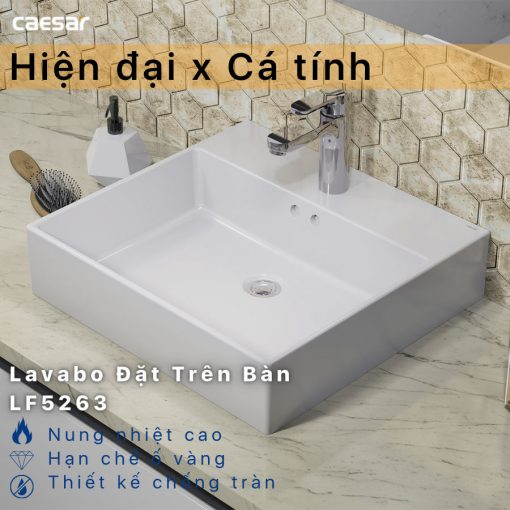 CAESAR LF5263 - Chậu lavabo đặt bàn