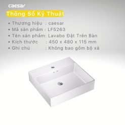 CAESAR LF5263 - Chậu lavabo đặt bàn