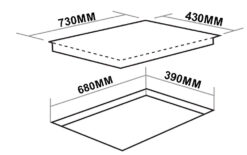 Bản-vẽ-kích-thước-Bếp-từ-đôi-FERROLI-Flash-RD