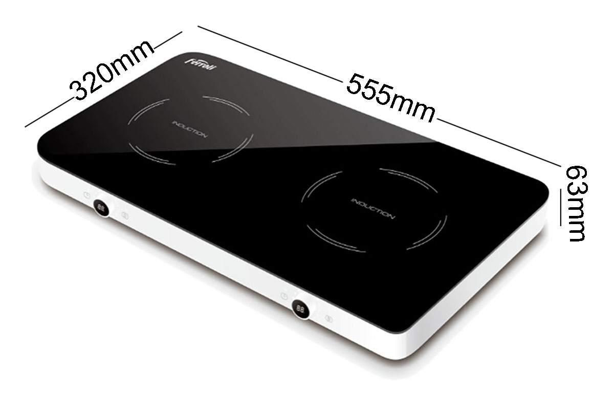 Bản vẽ kích thước Bếp từ đôi FERROLI ID3000KP dương bàn