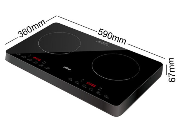 Bản vẽ kích thước Bếp từ đôi FERROLI ID3500KP dương bàn