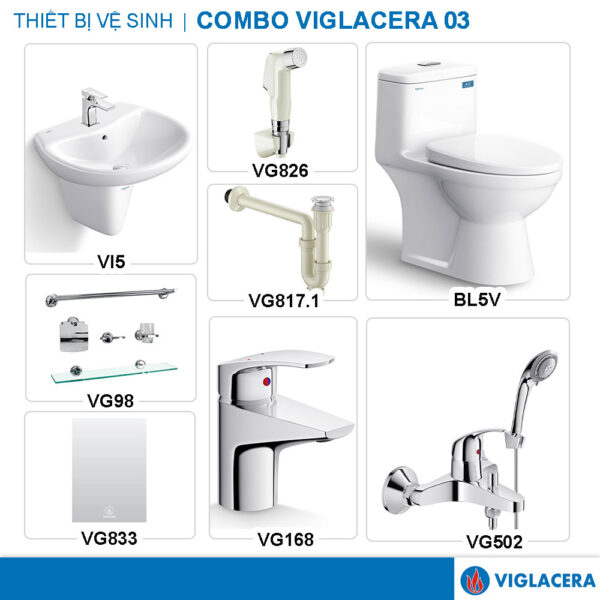 COMBO VIGLACERA BL5V VG826 VI5 VG168 VG817.1 VG502 VG833 VG98