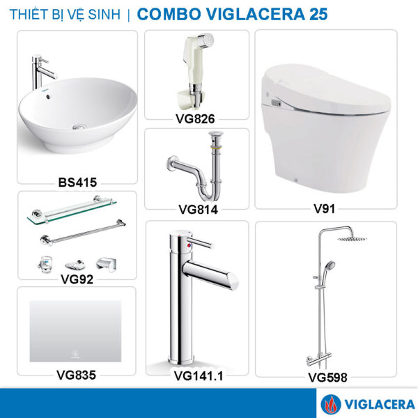 COMBO VIGLACERA V91 VG826 BS415 VG141.1 VG814 VG598 VG835 VG92