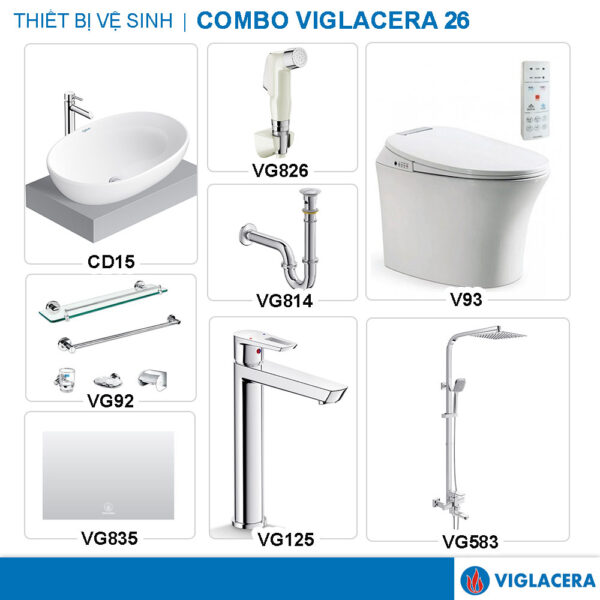 COMBO VIGLACERA V93 VG826 CD15 VG125 VG814 VG583 VG835 VG92