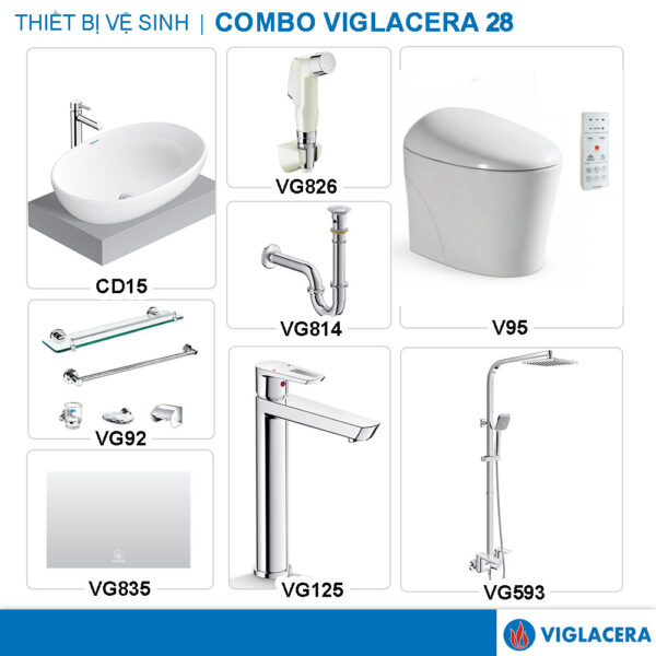COMBO VIGLACERA V95 VG826 CD15 VG125 VG814 VG593 VG835 VG92
