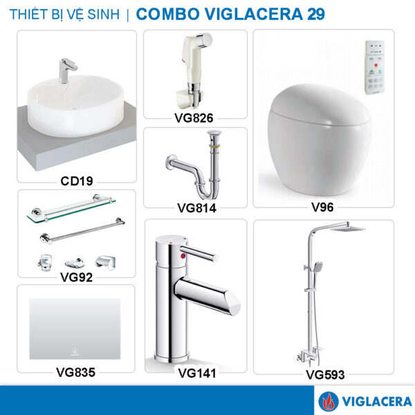 COMBO VIGLACERA V96 VG826 CD19 VG141 VG814 VG593 VG835 VG92