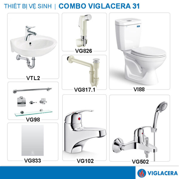 COMBO VIGLACERA VI88 VG826 VTL2 VG102 VG817.1 VG502 VG833 VG98