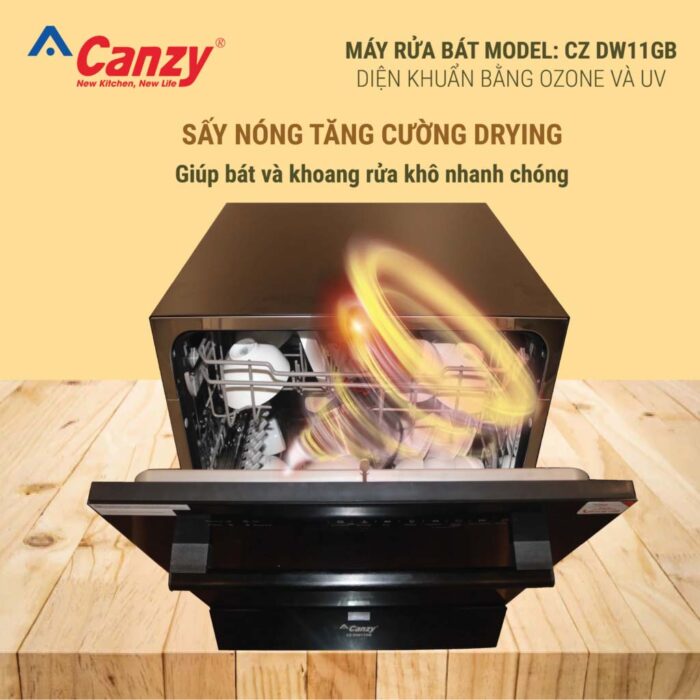 Máy rửa bát CANZY CZ DW11GB độc lập - Ảnh 6
