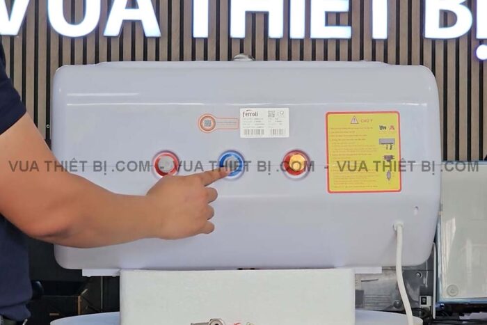 Bình nóng lạnh Ferroli QQ evo 30 AG+ 30L lít ngang gián tiếp 2500w - Ảnh 5